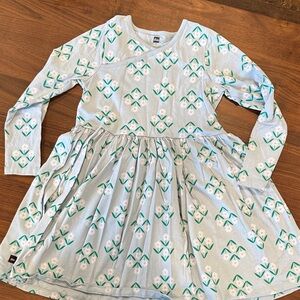 Tea Collection Blue and Green Kids Dress